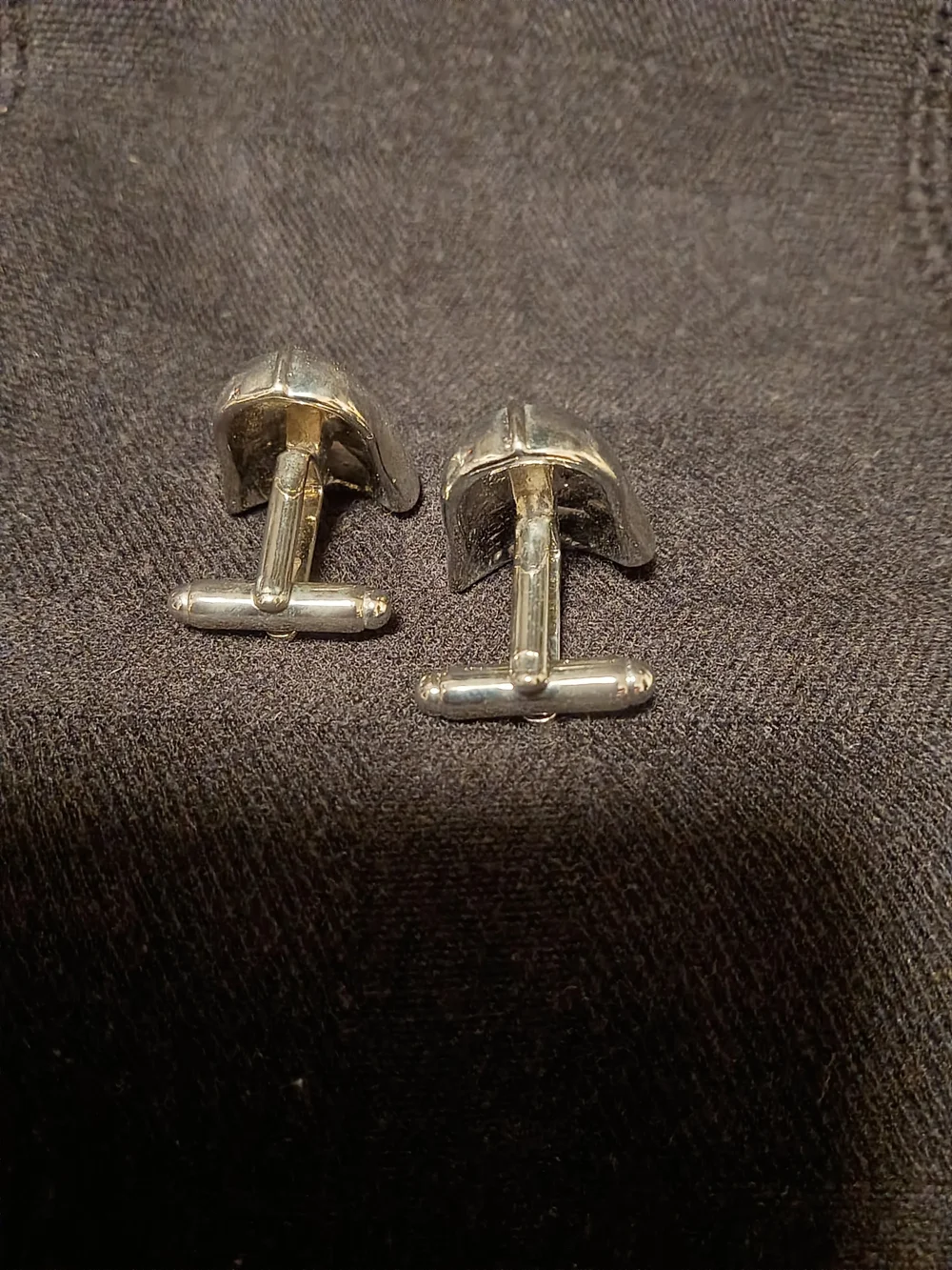 Silver Tone Darth Vader Cufflinks - Star Wars Inspired Men’s Accessory